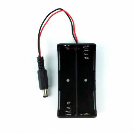 2 Cell AA Battery Holder Box with Male DC Jack